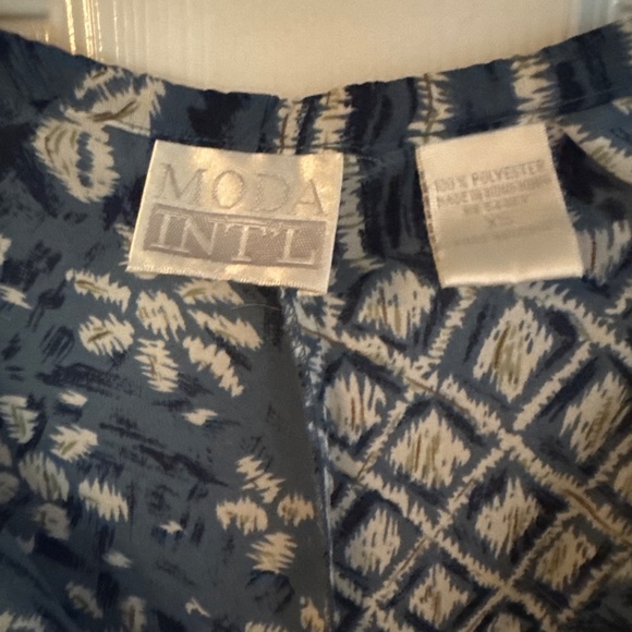 Moda Intl summery light tie pants. XS - Picture 2 of 5